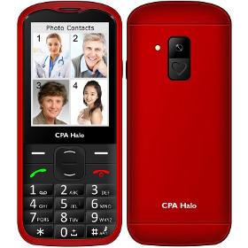 Mobilní telefon CPA HALO 18 Senior červený