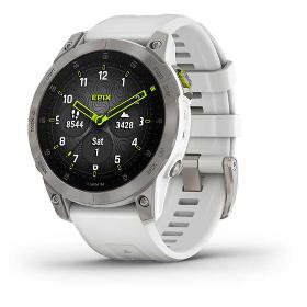 Smart hodinky GARMIN epix PRO Sapphire Titan/White Silicone Band