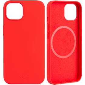 Kryt na mobil FIXED MagFlow pro iPhone 13 červený