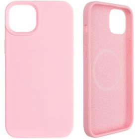 Kryt na mobil FIXED MagFlow iPhone 14 Plus růžový
