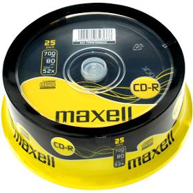 Média MAXELL CD-R 700MB 52x 25SP