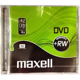 Maxell DVD+RW 4,7GB 4x 1PK JC