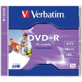 DVD+R 4,7GB 16x 1PK JC PR VERBATIM