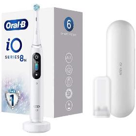 Magnetický zubní kartáček ORAL B iO8 Series White Alabast.