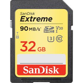 173355 SDHC 32GB 90M UHS-3 EXTRE SANDISK