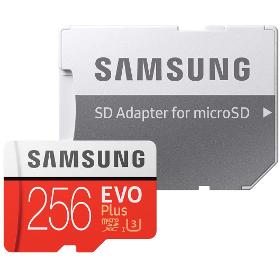 MicroSDXC 256GB EVO Plus+SD adap SAMSUNG 