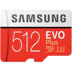 MicroSDXC 512GB EVO Plus+SD adap SAMSUNG