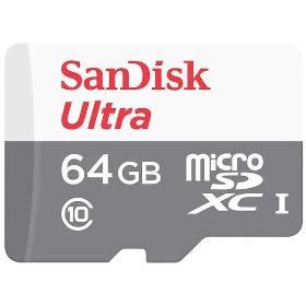 Paměťová karta SANDISK 186537 MicroSDXC 64GB 80M UHS-