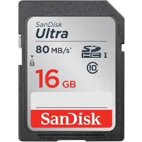 186555 SDHC 16GB 80M UHS-I ULTRA SANDISK