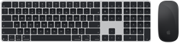 Pohled shora na Magic Keyboard s Touch ID a Magic Mouse