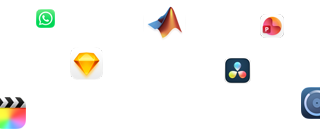 Různé glyfy aplikací kolem textu: Profi apky budou lítat