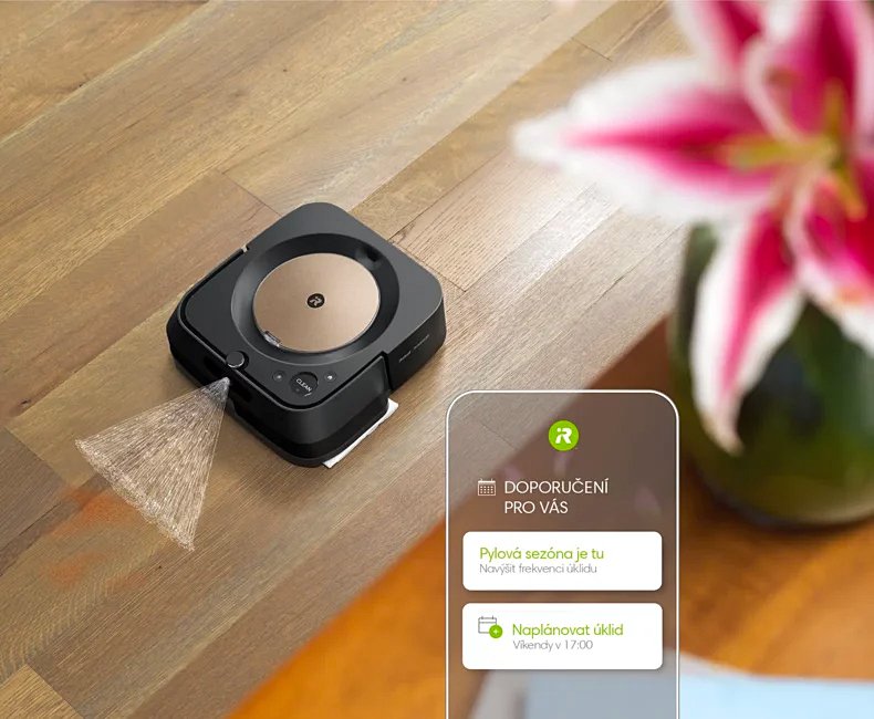 Aplikace iRobot OS s doporučením pro úklid na pylovou sezónu