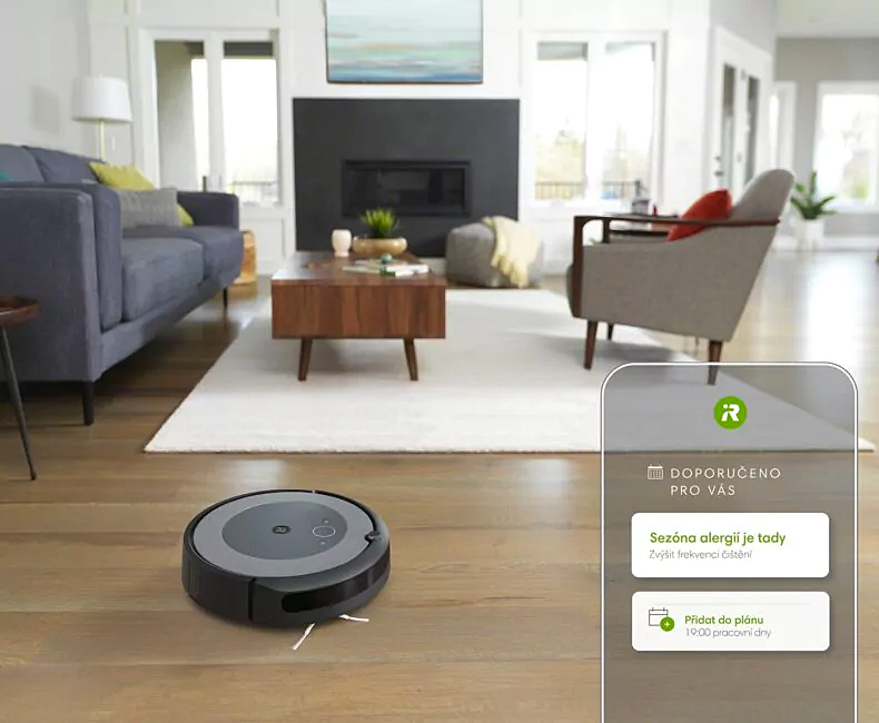 Aplikace iRobot OS s doporučením pro úklid na sez´énu alergií