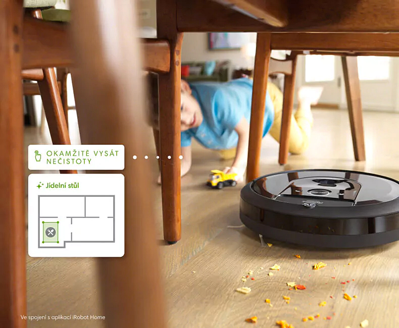 Okamžité přivolání robotického vysavače iRobot Roomba